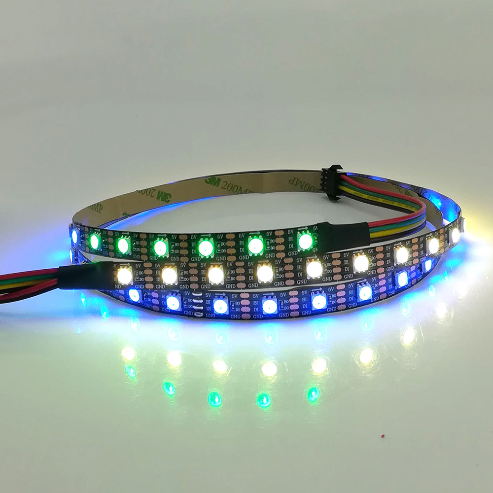DC5V CS2803 (Upgraded WS2812B) 5050SMD RGB, Breakpoint-continue, 300 LEDs Individually Addressable Digital Strip Lights, Waterproof Dream Color Programmable Flexible LED Ribbon Light, 5m/16.4ft per Roll DC5V CS2803 (Upgraded WS2812B) 5050SMD RGB, Breakpoint-continue, 300 LEDs Individually Addressable Digital Strip Lights, Waterproof Dream Color Programmable Flexible LED Ribbon Light, 5m/16.4ft per Roll